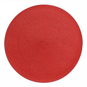 iStyle Round Woven Mat Red