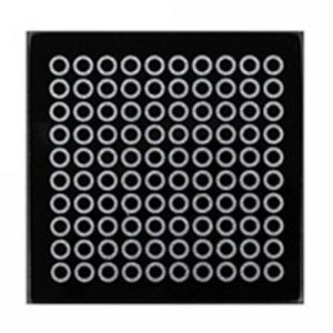 iStyle Glitter Glass Coasters - Black & Silver Circles