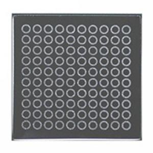 iStyle Glitter Glass Coasters - Mirror & Silver Circles