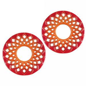 Berndes Orange Cast Iron Trivet, Set Of Two - 20cm