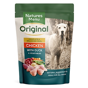 Natures Menu Original Chicken with Duck Single Serve Pouch Dog Food (300g)