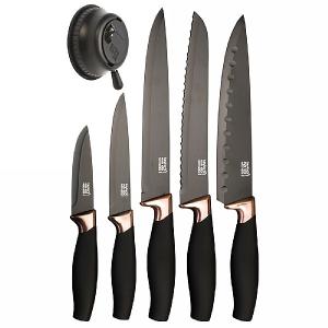 Taylors Eye Witness Brooklyn Copper 5 Piece Knife Set With Knife Sharpener