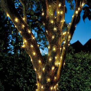 Smart Solar Firefly Warm White 50 LED Solar String Lights