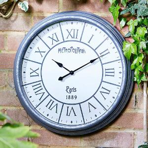 Outside In Metro Wall Clock 20"