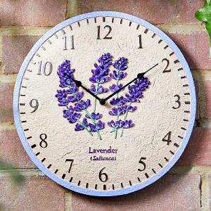 Outside In Lavender Wall Clock 12"
