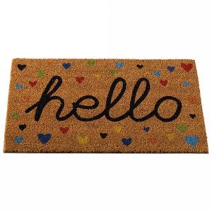 Hearty Hello Coir Mat - 75 x 45cm