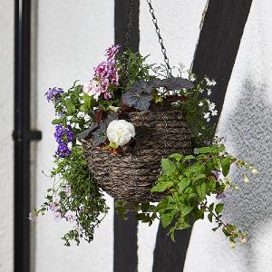 Smart Garden Tawny Faux Rattan Hanging Ball - 9''