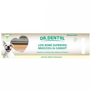Rosewood Dr. Dental Superveg Log Bone With Broccoli & Carrot 2 Pack 200g