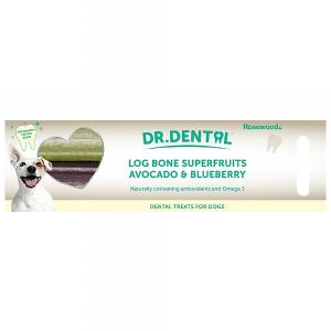 Rosewood Dr. Dental Superfruit Log Bone With Avocado & Blueberry 2 Pack 200g