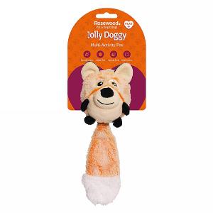 Rosewood Jolly Doggy Multi-Activity Fox Toy