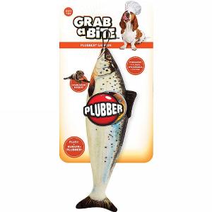 Plubber Grab A Bite Fish Dog Toy