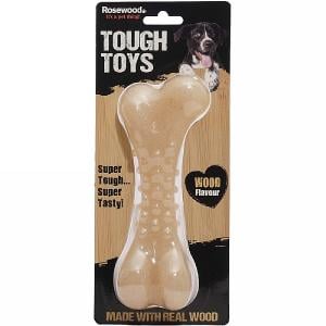 Rosewood Tough Toys Wood Bone Dog Toy