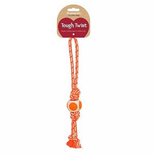 Rosewood Tough Twist Dental Throw Dog Toy