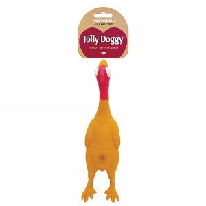 Rosewood Jolly Doggy Squeaking Chicken Toy