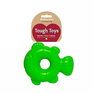 Rosewood Tough Toys Squeaky Fish Dog Toy
