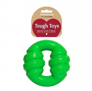 Rosewood Tough Toys Squeaky Ring Dog Toy