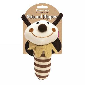 Rosewood Natural Nippers Shake & Rattle Dog Toy