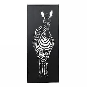 La Hacienda Metal Zebra Wall Art