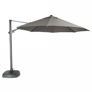Kettler 3.5m Free Arm Cantilever Parasol Taupe with LEDs