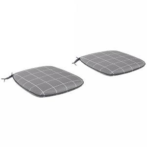 Kettler Caffe Roma Slate Check Seat Pads (Set of 2)