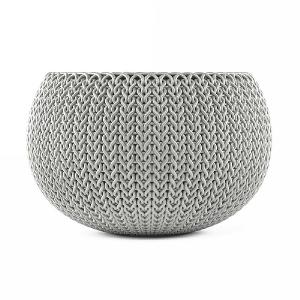 Stewart Garden Knit Collection Planter 36cm - Cloudy Grey