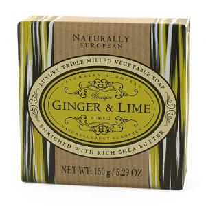 Naturally European Ginger & Lime Soap Bar 150g