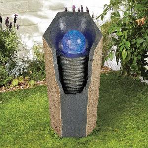 Kelkay Bubbling Shard Water Feature with LED Lights