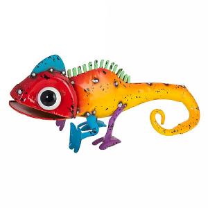 Cara the Chameleon Metal Garden Ornament