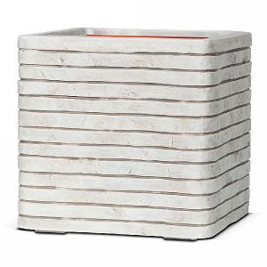 Cadix Capi Nature Ivory Square Planter Row NL 40x40x40cm