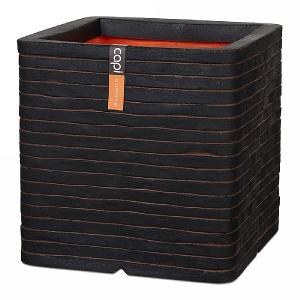 Cadix Capi Nature Dark Brown Square Planter Row NL 30x30x30cm