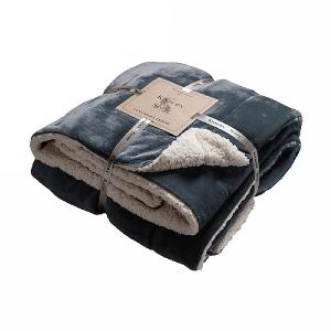 Kilburn & Scott Luxurious Sherpa Throw - Grey