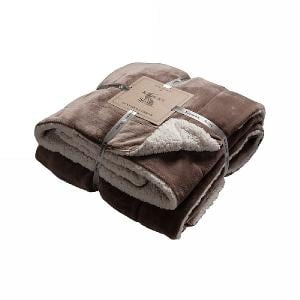 Kilburn & Scott Luxurious Sherpa Throw - Taupe