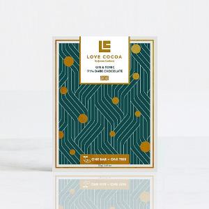 Love Cocoa Dark Gin and Tonic Chocolate Bar 75g