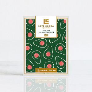 Love Cocoa Dark Avocado Chocolate Bar 75g