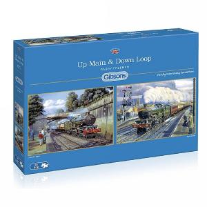Gibsons Up Main & Down Loop 2X500 Piece Jigsaw Puzzle