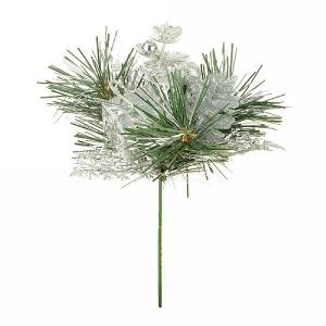 Silver Berry & Cone Eucalyptus Pick 17cm