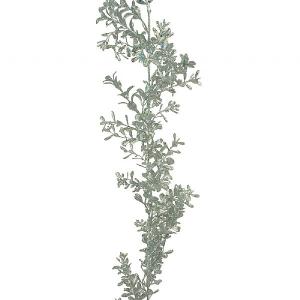 Floralsilk Silver Sparkle Boxwood Garland 1.8m
