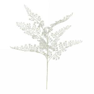 Silver Sparkle Maidenhair Spray 55cm