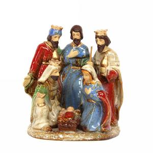 Gisela Graham Coloured Ceramic Nativity Ornament