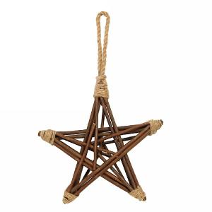 Gisela Graham Natural Twig Hanging Star Small