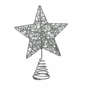 Gisela Graham Silver Wire Mesh Tree Top Star