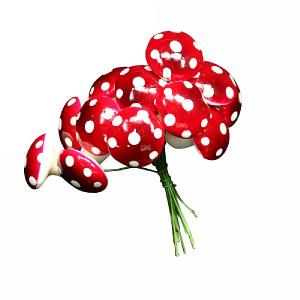 Gisela Graham Acrylic Toadstool Pick Bunch