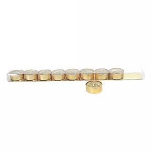 Gisela Graham Gold Glittered Wax Tealights (Pack of 9)
