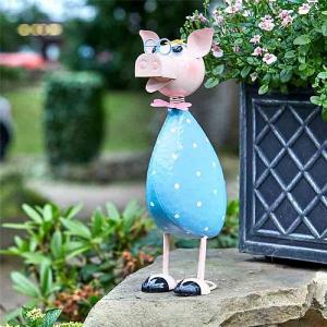 Smart Garden Polka Pig Metal Garden Ornament