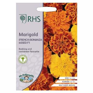 RHS Marigold (French) Bonanza Mixed F1 Seeds