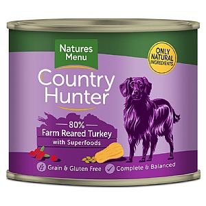 Natures Menu Country Hunter Turkey with Superfoods Multi Serve Dog Food (600g)