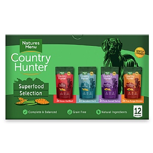 Natures Menu Country Hunter Multipacks Pouch Single Serve Pouches Dog Food (12 x 150g)