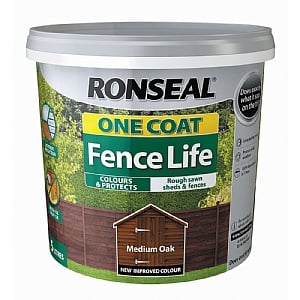 Ronseal One Coat Fencelife Medium Oak 5L