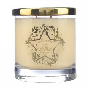 Wax Lyrical Gold, Frankincense & Myrrh Large Glass Candle