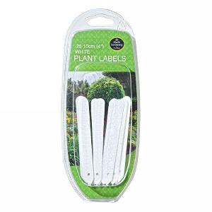 Garland 4" (10cm) White Plant Labels - Pack of 25